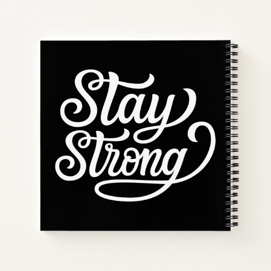Bleibe Strong Notizblock (Rückseite)