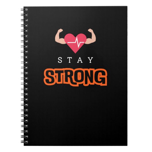 Bleibe Strong Notizblock (Vorderseite)