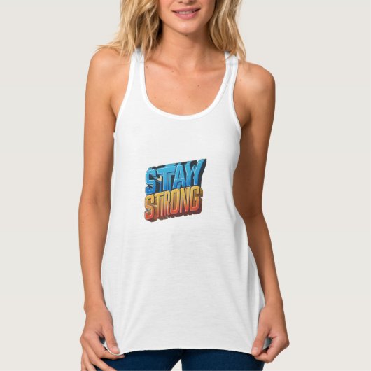 Bleibe Strong Tank Top (Vorderseite)