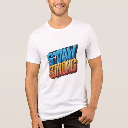 Bleibe Strong Tri-Blend Shirt (Vorderseite)