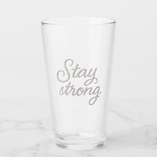 Bleibe Strong Tri-Blend Shirt Zwei-Tone-Kaffee-Tas Glas