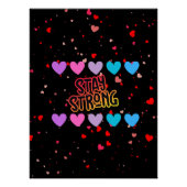 Bleibe Strong Typografy Poster (Vorderseite)