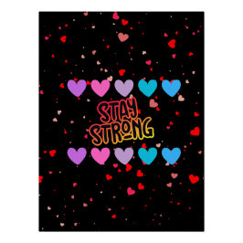 Bleibe Strong Typografy Poster