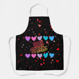 Bleibe Strong Typografy Schürze
