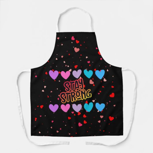 Bleibe Strong Typografy Schürze (Vorderseite)