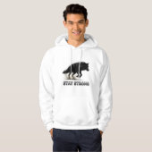 Bleibe Strong Wolf Hoodie (Vorne ganz)
