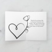 Bleibe Strong You're Loved Minimalistisch Get Well Karte (Innenseite)