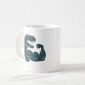 Bleibe Strongasaurus Kaffeetasse (Vorderseite Links)