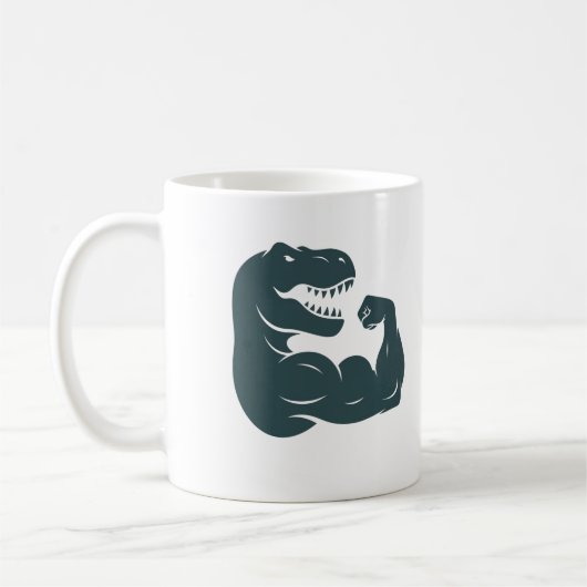 Bleibe Strongasaurus Kaffeetasse (Links)