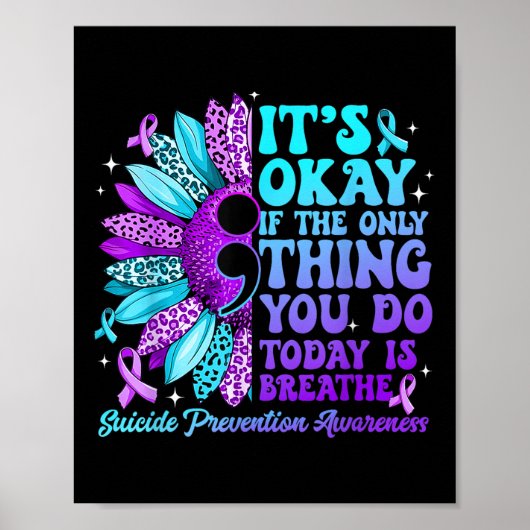 Bleibe Sunflower Suicide Prevention Awareness Week Poster (Vorne)