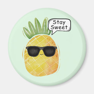 Bleibe Sweet Pineapa Cartoon Spaß Magnet