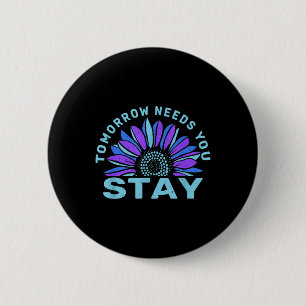 Bleibe Tomorrow braucht Suizidprävention Awarene Button