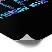 Bleibe Tomorrow braucht Suizidprävention Awarene Poster (Ecke)