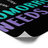 Bleibe Tomorrow braucht Suizidprävention Awarene Poster (Ecke)