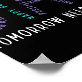 Bleibe Tomorrow braucht Suizidprävention Awarene Poster (Ecke)