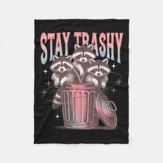 Bleibe Trashy Spaß Raccoon Retro Themed Raccoon Me Fleecedecke
