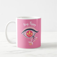 Bleibe Trippy Eye Pink Floral Psychedelic