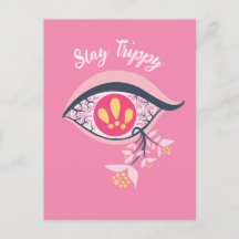 Bleibe Trippy Eye Pink Floral Psychedelic