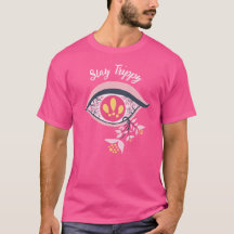 Bleibe Trippy Eye Pink Floral Psychedelic
