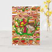 Bleibe Trippy, Fun Psychedelic Mushrooms Geburtsta Karte (Gelbe Blume)