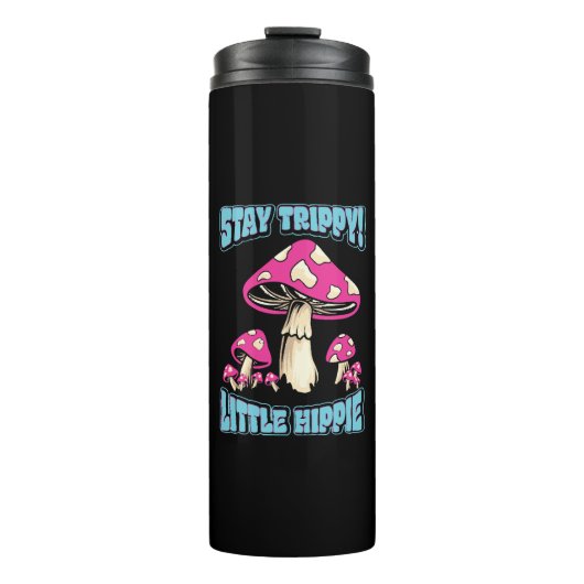 Bleibe Trippy! Little Hippie Thermosbecher (Vorderseite)