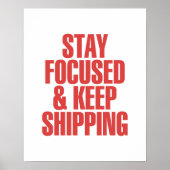 Bleibe und Behalten Versand Poster (Vorne)