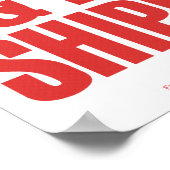 Bleibe und Behalten Versand Poster (Ecke)