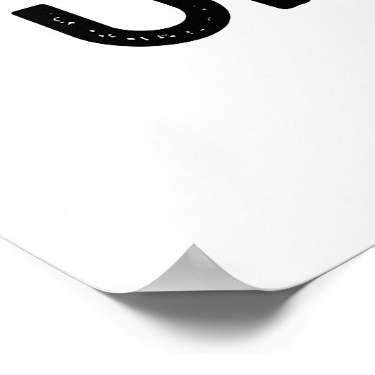 Bleibe Upbeat Positive Drum Pun Poster (Ecke)