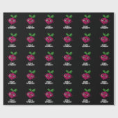 Bleibe Upbeet Funny Veggie Beet Pun Dark BG Geschenkpapier (Flach)