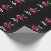 Bleibe Upbeet Funny Veggie Beet Pun Dark BG Geschenkpapier (Ecke)