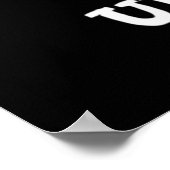 Bleibe Upbeet Funny Veggie Beet Pun Dark BG Poster (Ecke)