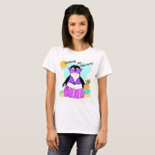 Bleibe (Urlaub) Pinguin T - SHIRT (Vorne ganz)