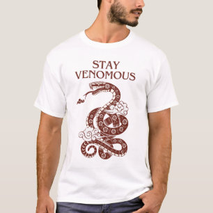 Bleibe Venomous - Fierce Snake Print T-Shirt
