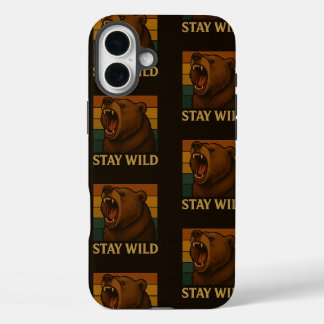 Bleibe Vintager Tiergrafik für die Natur Lover iPhone 16 Plus Hülle