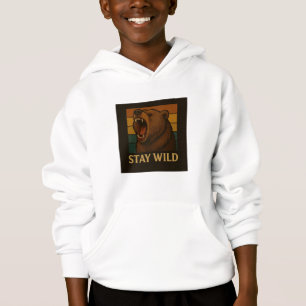 Bleibe Vintager Tiergrafik für die Natur Lover Hoodie