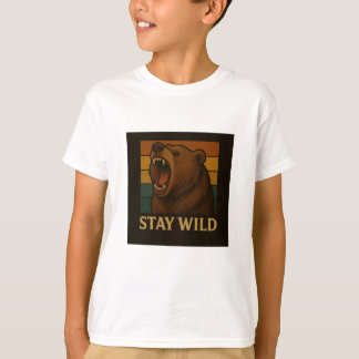 Bleibe Vintager Tiergrafik für die Natur Lover T-Shirt