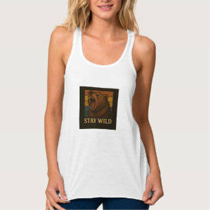Bleibe Vintager Tiergrafik für die Natur Lover Tank Top