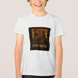 Bleibe Vintager Tiergrafik für die Natur Lover Tri-Blend Shirt