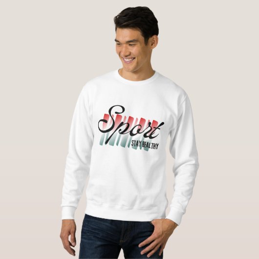 Bleibe von gesundem W Sweatshirt (Vorne ganz)