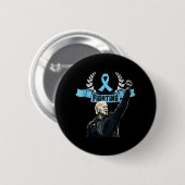 Bleibe von Strong Biden Patriotic Support Ribbon P Button (Vorne & Hinten)