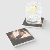 Bleibe Warm ALL Winter Stone Untersetzer (Seitenansicht)