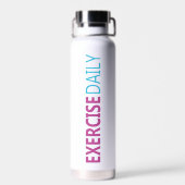 Bleibe Wasser, Trinkwasser, tägliche Übung nach Ma Trinkflasche (Rückseite)