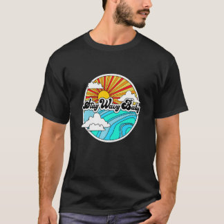 Bleibe Wavy Baby Vintag Retro Hippies Surfer 60er T-Shirt