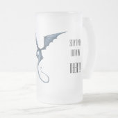 Bleibe weg von meinem bierwütenden Drachenbaby Mattglas Bierglas (VorderseiteRechts)