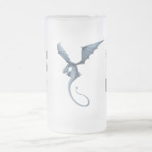 Bleibe weg von meinem bierwütenden Drachenbaby Mattglas Bierglas (Mittel)