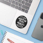 Bleibe weg von Negativen Aufkleber (Laptop mit iPhone)