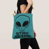Bleibe Weird Alien Head Tasche (Von Nahem)