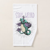 Bleibe Weird Badhandtuch Set (Handtuch)