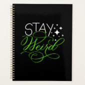 Bleibe Weird Introvert, Geek, Nerd Planer (Vorderseite)