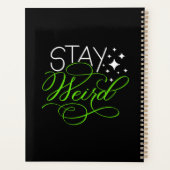 Bleibe Weird Introvert, Geek, Nerd Planer (Rückseite)